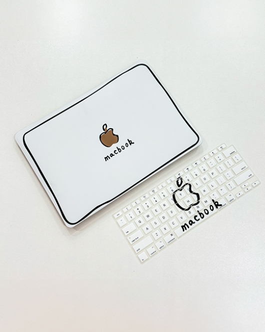 3D White MacBook Cover